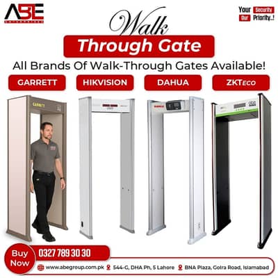 METAL DETECTOR WALK THROUGH SECURITY GATE