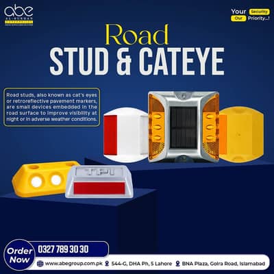 3M Cat Eye Solar Plastic Aluminum Road Studs - All Types Available