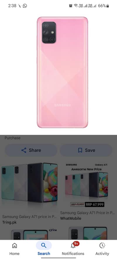 Samsung Mobile A71