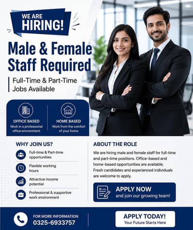 Full time and part time jobs available