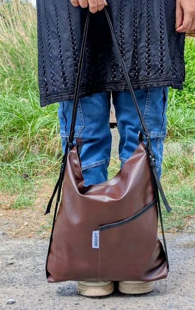 Bagify Everyday Tote Backpack – Coffee Brown (Brand New)