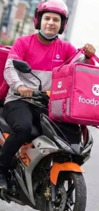 foodpanda Uber cream daily ka bike available hai yah Kisi bhi aur