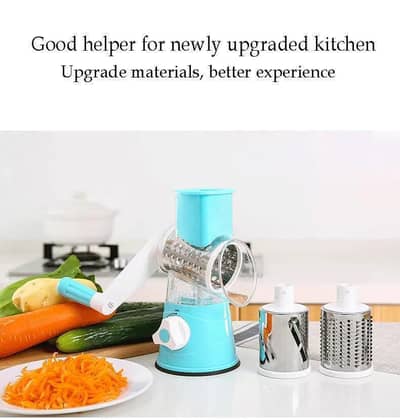 in 1 Manual Rotary vegetable 3 cutter,slicer and grater