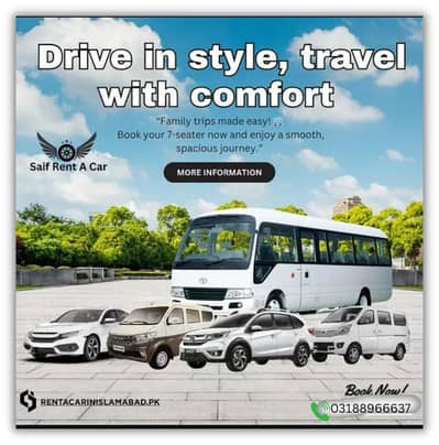 Rent A Bus, Hiace Grand Cabin, hiroof and Coaster for rent honda BRV