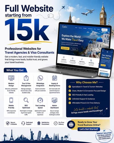 Professional Travel & Tourism Website Development Services