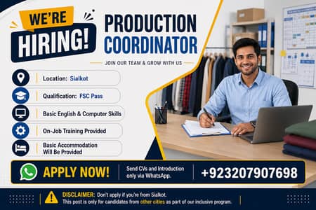 Assistant Manager Required – Accommodation & Training Provided | Job