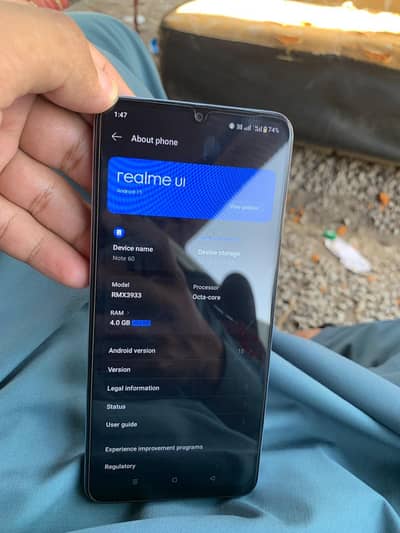 realme note 60, 4+4/128