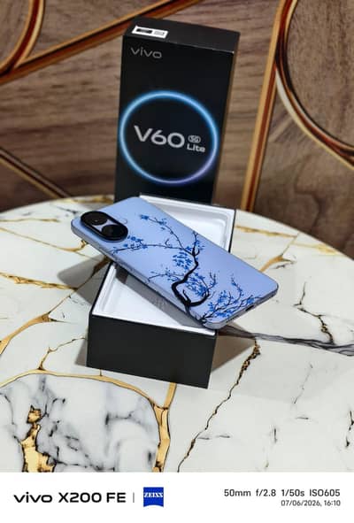 Vivo v60lite 5G 12gb256gb full box pack condition 10/10
