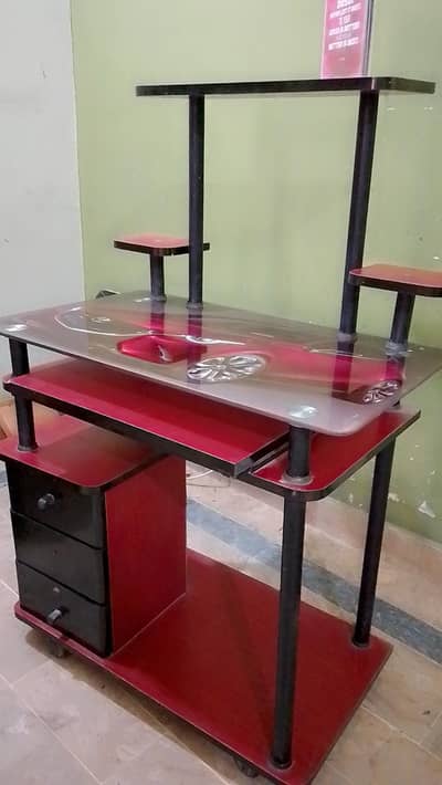 Glass Computer table