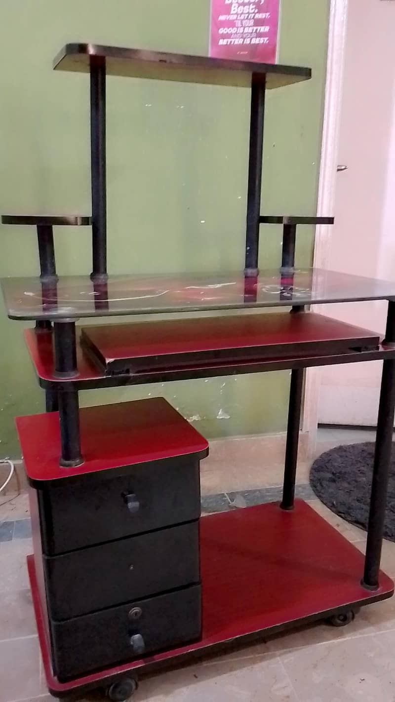 Glass Computer table 2