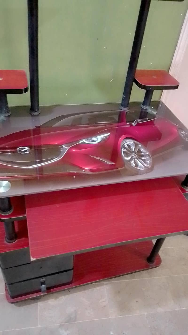 Glass Computer table 4