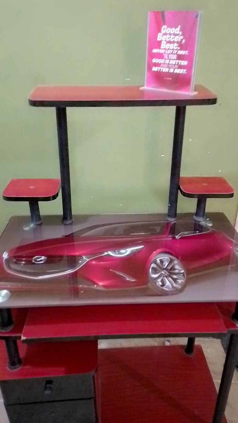Glass Computer table 5