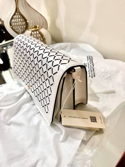 Tony Burch Optic White handbag