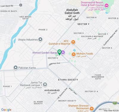 Commercial Plot for Sale 2,660 Sq. Yards Sector P, Gulshan-e-Maymar, Karachi