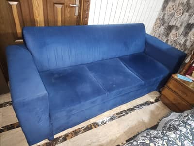 Blue Sofa Set 6 Seater