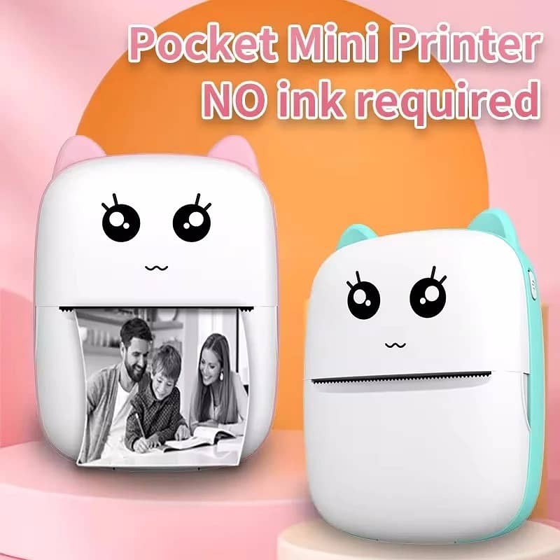 Mini Printer Portable Pocket Thermal Printer 4