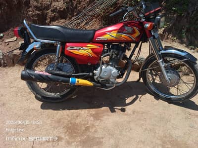 Honda 125 for sale model 2021 Bio matric on the spot 03270344219
