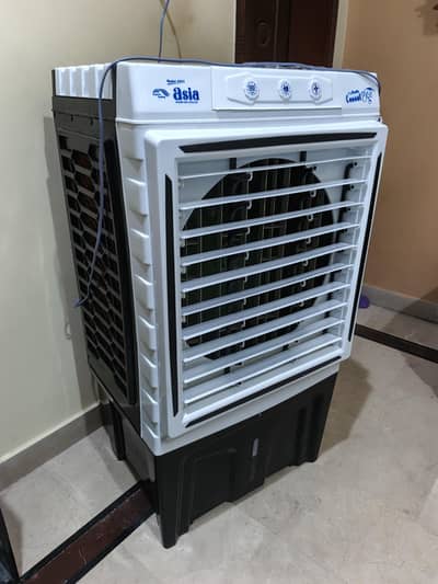 Super Asia air cooler ac dc ice box energy saving.
