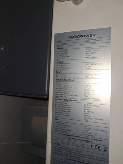 8kw Maxpower Hybrid inverter