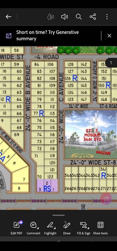 120 Sq Yards Plot Masjid Facing Vip Location Sector 3 Availavle for Sale