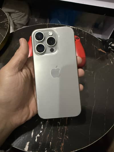 iPhone 15 Pro jv 128 Gb 10/10 Condition Natural Titanium For sale