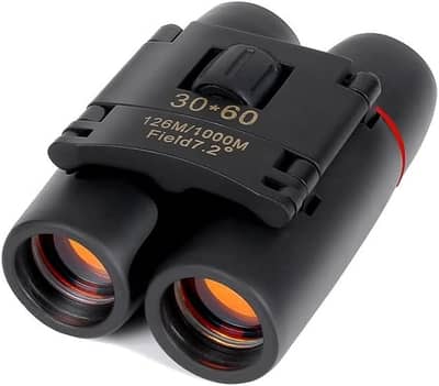 30x60 Compact Folding Binoculars, Folding Telescope With Clean Cloth