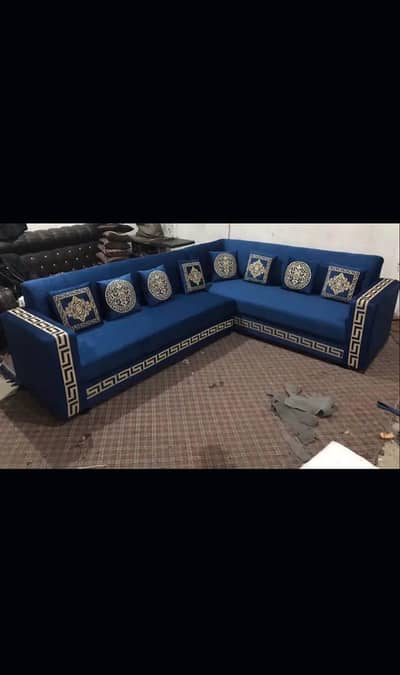 6 seter l shape sofa molty foam