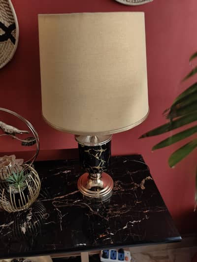 Pair of Black and Golden lamps