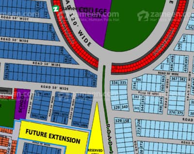 On 120 Feet Road Lowest Price Plot Available For Sale In DHA Lahore Phase 9 Prism