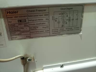 haire freeZer Model HDF 325/H/B/R
