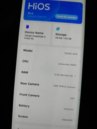 Tecno Phantom V Fold2