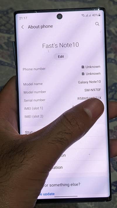 Samsung Mobile Note 10