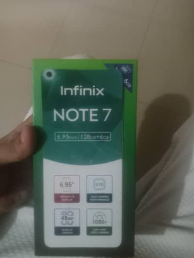 infnix note 7 only box