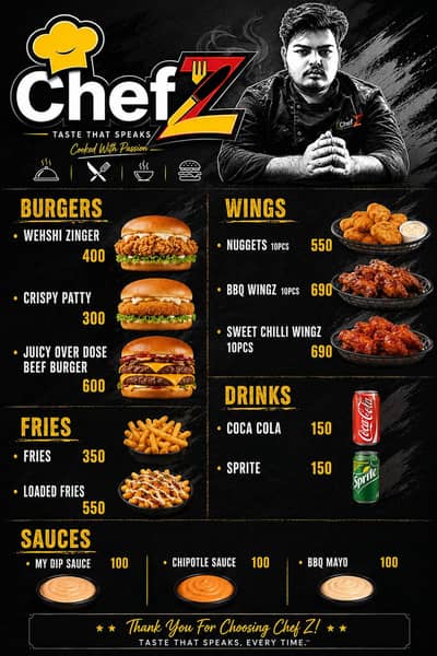 Restaurant menu Design and editing service  and video editing