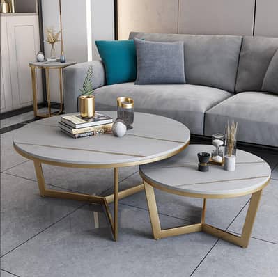 Luxury Nordic Round Center Table Set of Two