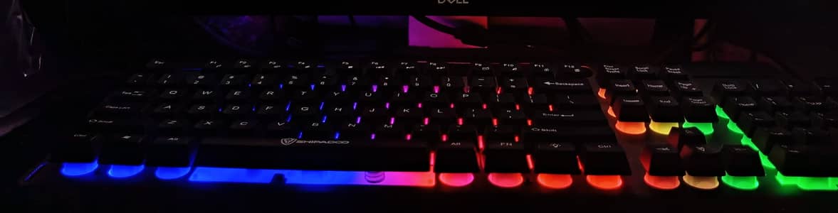 Keyboard RGB Only And branded And Mouse Lenovo and mouse pad