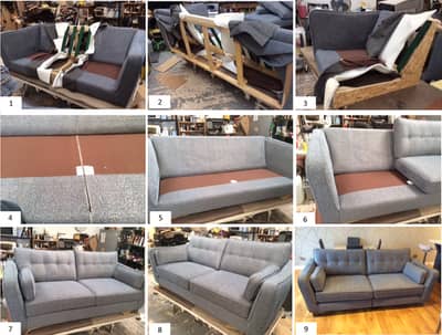 Sofa Set / Sofa Repair / Fabri Change / Repairing Seat Polish / Sofa