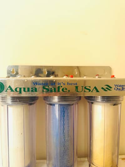 Three Stage Water Filter. Aqua Safe USA