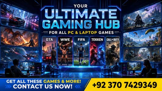 PC & Laptop Games Available – GTA, FIFA, WWE, Tekken & More