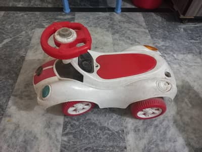 kids car (white and red) cloure Steering left & Right for sale