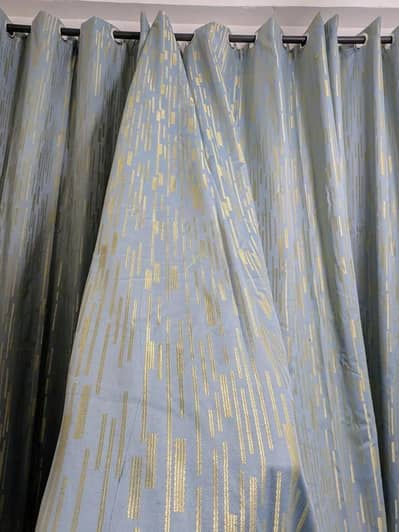 Multicolor jacquard curtain