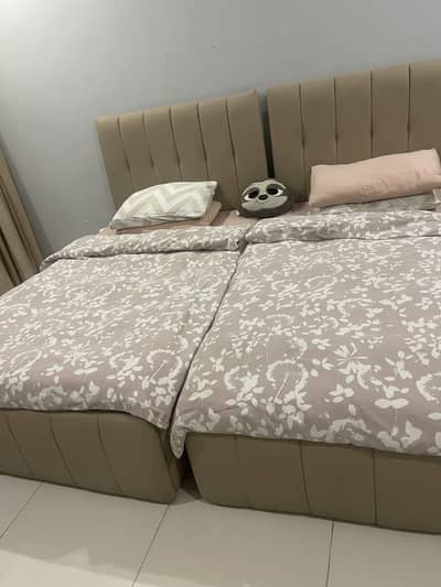 Two single beds