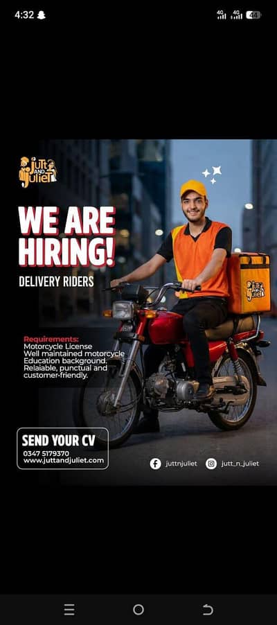 food delivery rider
