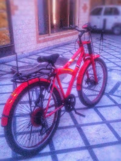 XL size 18 gear red cycle with speedometer of original bahrico