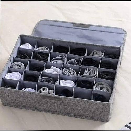 24 Grid Socks & Underwear Organizer