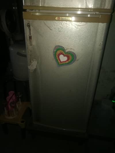 Dawlance Fridge Used with stablizer and wooden stand