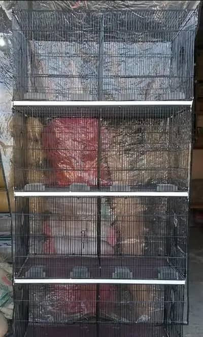 Eight portions cages available foldable