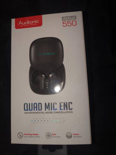 audionic air buds |550 quad mic enc | with box