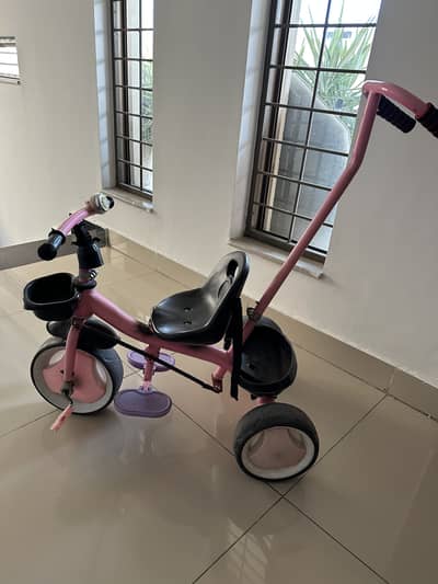 Children’s Tricycle with Push Handle