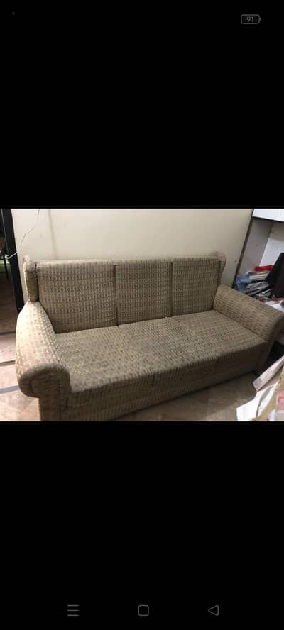 3 seated sofa + two 1 seated sofas set best wood frame neat quality